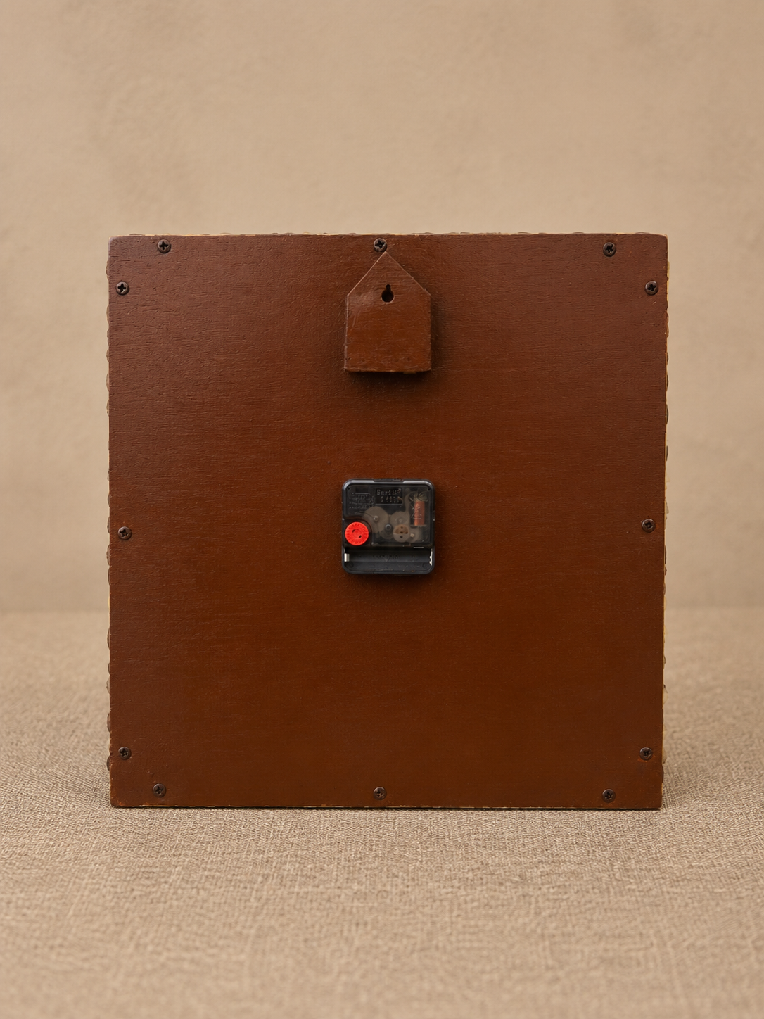 Pine Cone Square classic wall clock