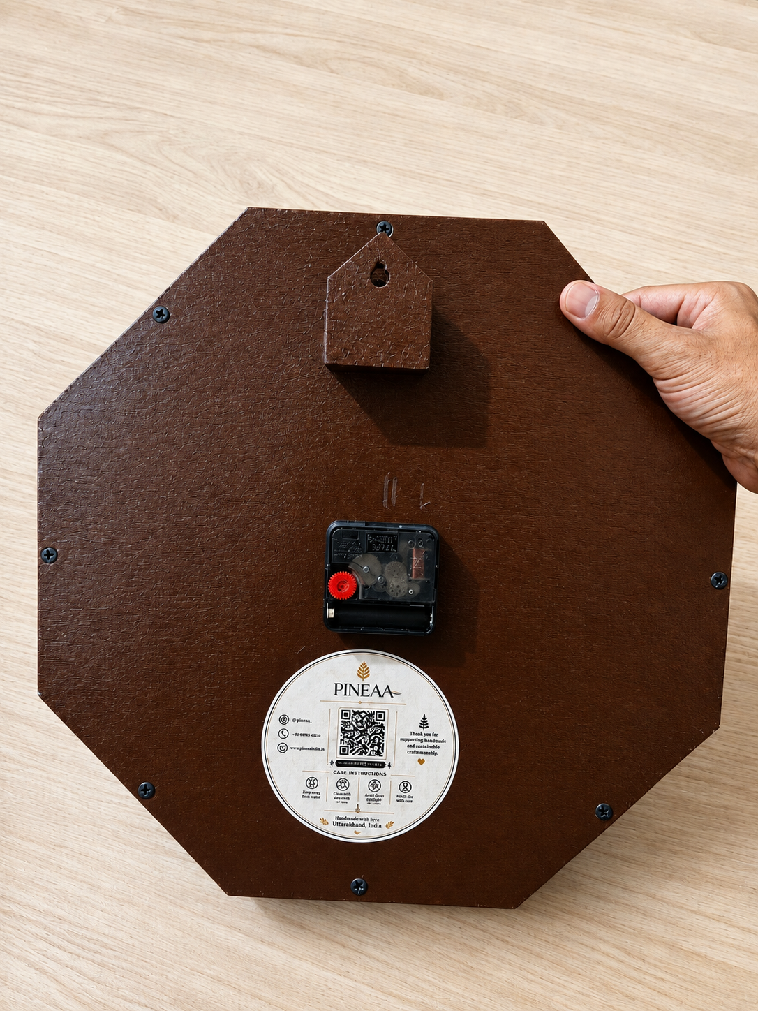 Pine Cone Hexagon classic Wall Clock