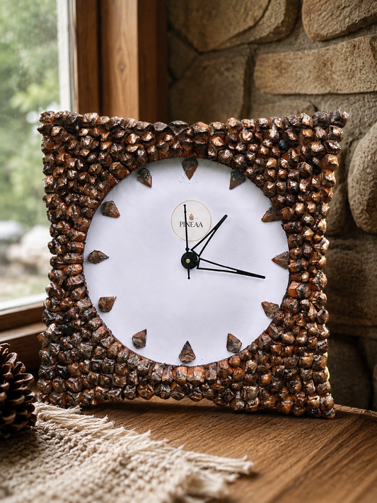 Pine Crown Wall Clock